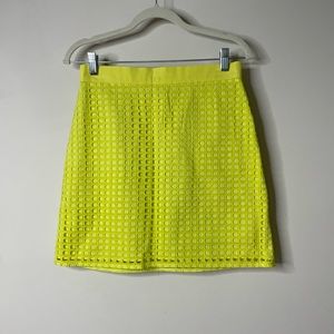 Ann Taylor LOFT Petites Yellow Skirt 2P